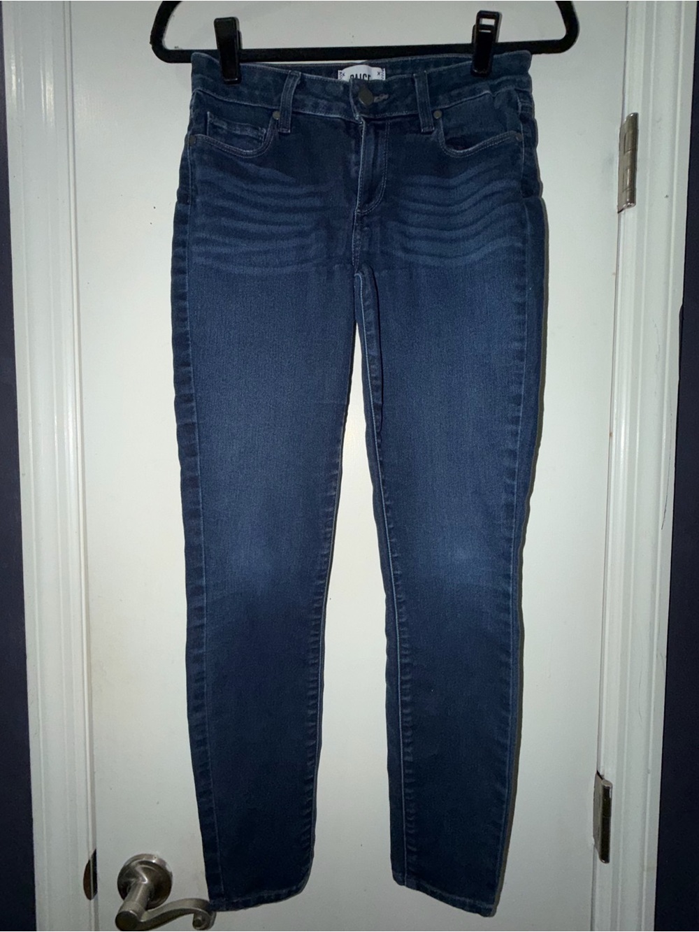 PAIGE Dark Indigo Ankle Skinny Jeans
